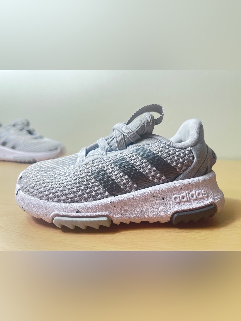 Adidas Baby Racer TR 2.0 H04462 Running Grey Shoes Size 5K (5) - Picture 7 of 11